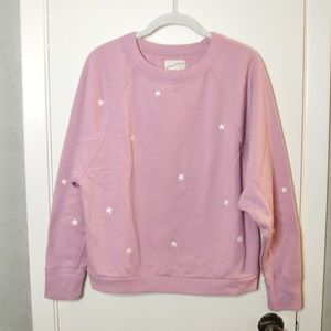 Universal Thread Pink Sweatshirt w/ Star Embroidery